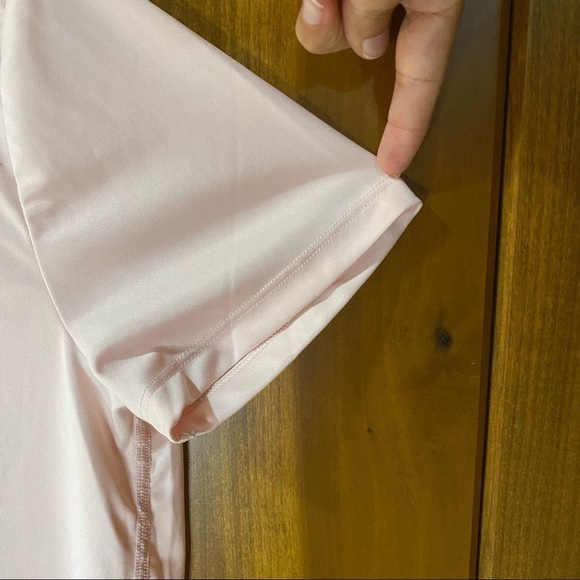 Nike: Dri-Fit Women's Mesh Athletic Workout Gym‎ T-Shirt Top Blush Pink Large - Picture 4 of 9